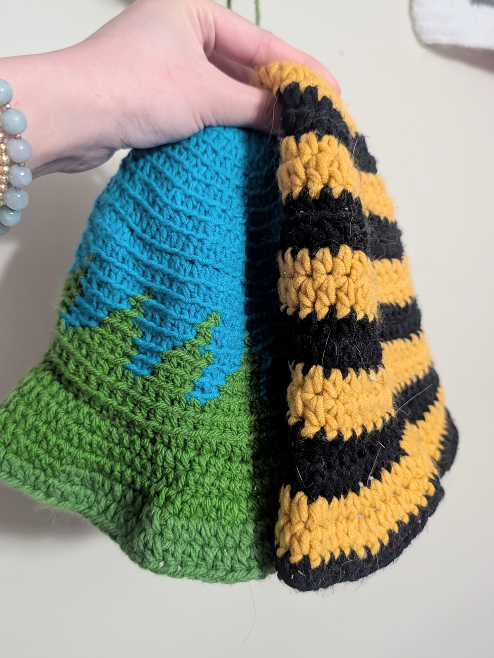2 Crocheted Bucket Hats